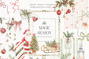 The Magic Season - Vintage Christmas, an Object Illustration by studioequinox