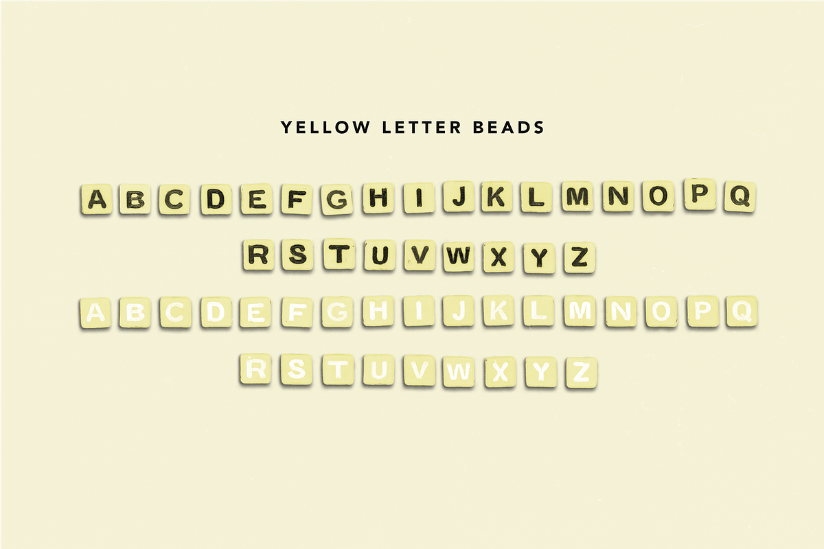 Color Letter Beads - Alphabet Font, a Font by Dynamo Ultima (Photo 17 of 20)
