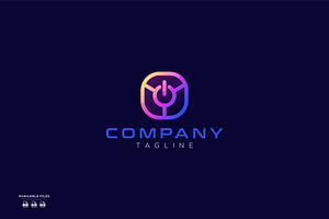 power icon modern logo design