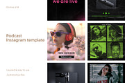 Podcast Instagram template, a Social Media Template by MockupHouse (Thumbnail 7 of 7)