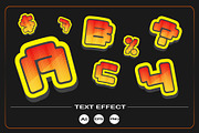 Pixel Game Text Effect, an Object Graphic by VL Shop (Thumbnail 2 of 4)