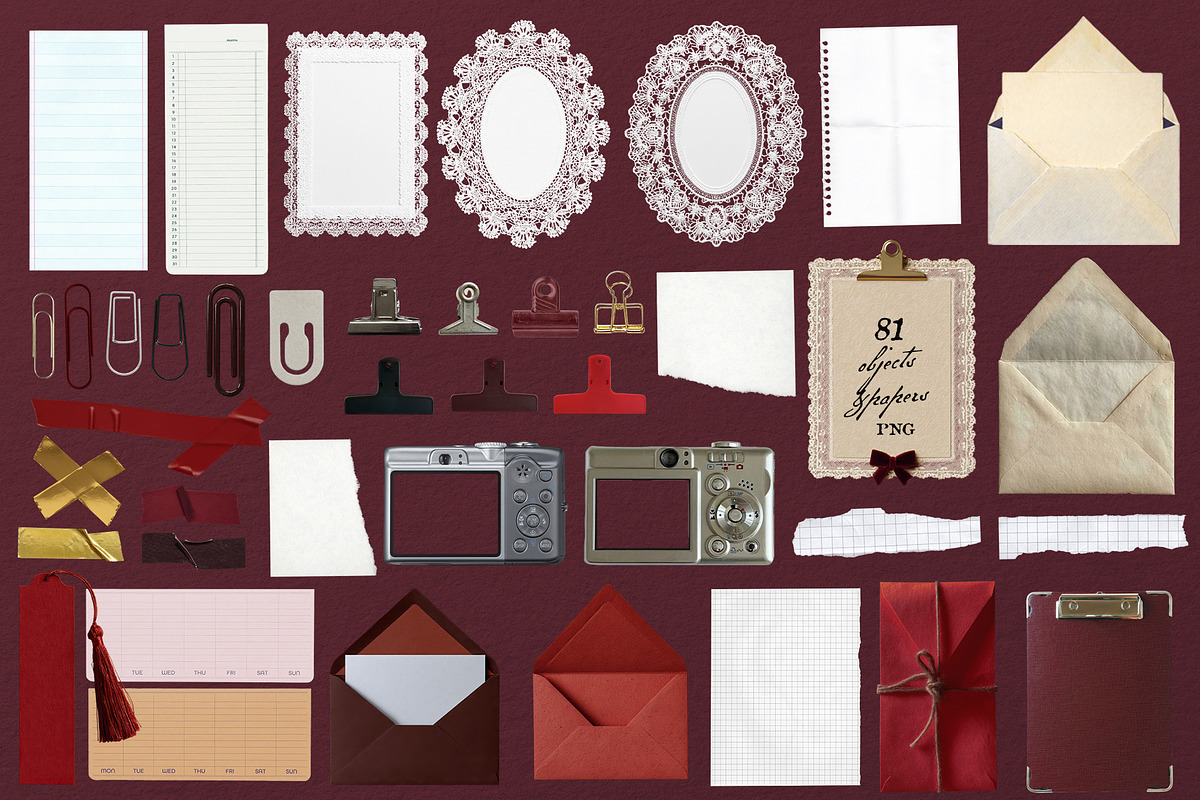 The Amour Club Romantic Collage Pack, an Object Graphic by lerinartstudio (Photo 6 of 9)