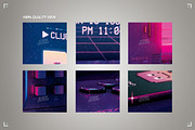Vaporwave Game Night 1980s Flyer, a Flyer Template by Storm Pixels (Thumbnail 4 of 4)