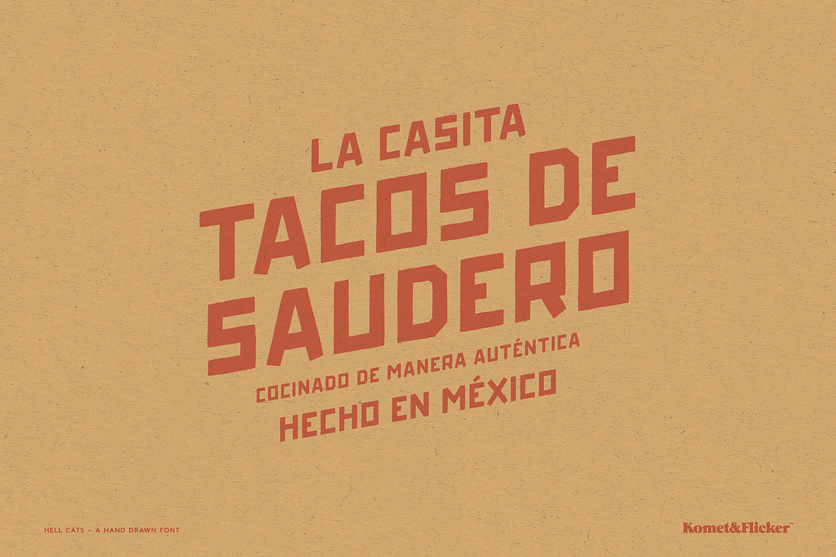 HELL CATS, a Sans Serif Font by Komet & Flicker (Photo 9 of 13)