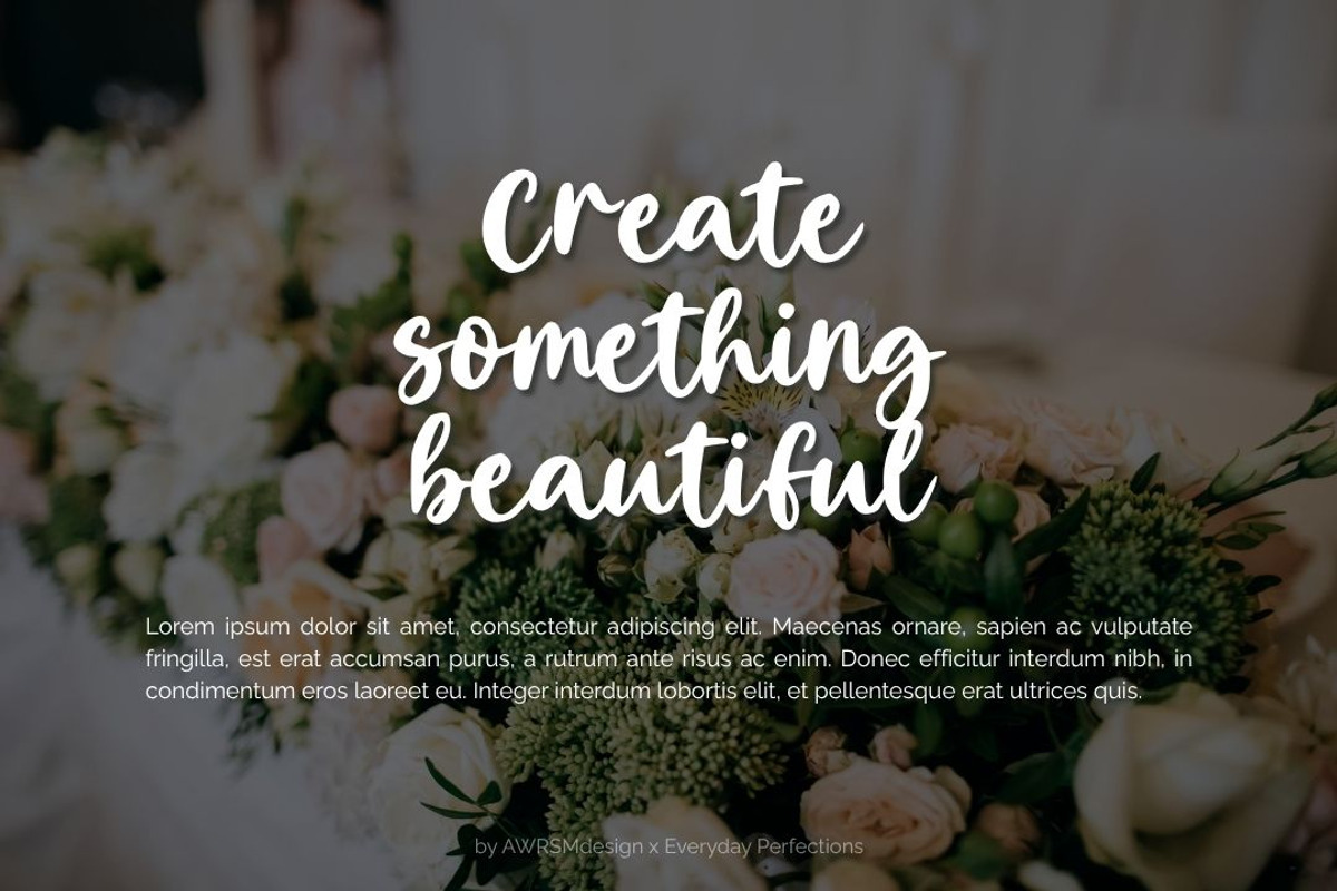 Tervani | Hand Lettering Font, a Handwritten Font by Everyday Perfection (Photo 5 of 5)
