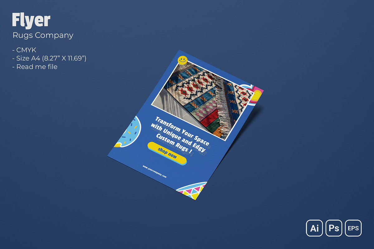 Rugs Company Flyer, a Flyer Template by Fannan Studio (Photo 1 of 3)