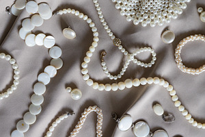 Many different pearl jewelry, a Beauty & Fashion Photo by Edalin's Store