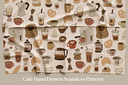 Cozy Coffee Seamless pattern, a Pattern Graphic by CreativeChristiana (Thumbnail 2 of 12)