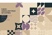 Neo-Geometric Shapes & Compositions, a Decorative Illustration by VectorBird (Thumbnail 1 of 5)