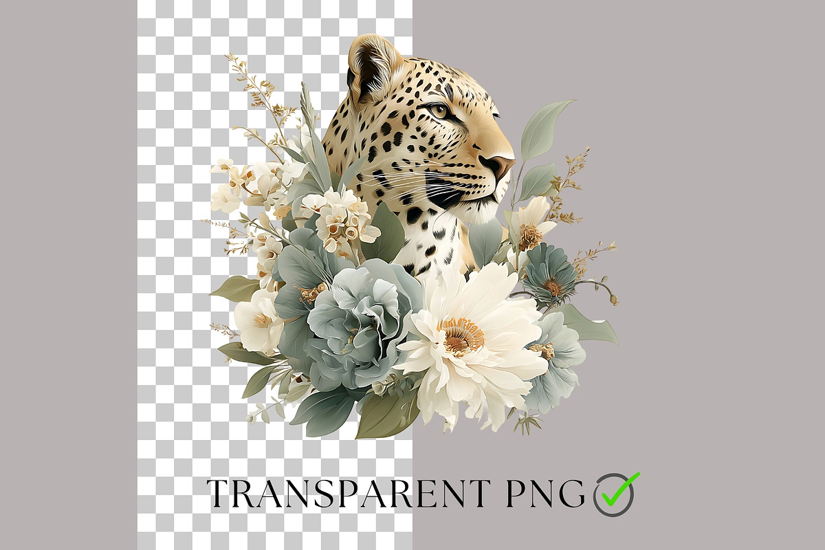 Green Boho Flower Clipart Bundle, a Decorative Illustration by Nicole Branger Art (Photo 2 of 20)