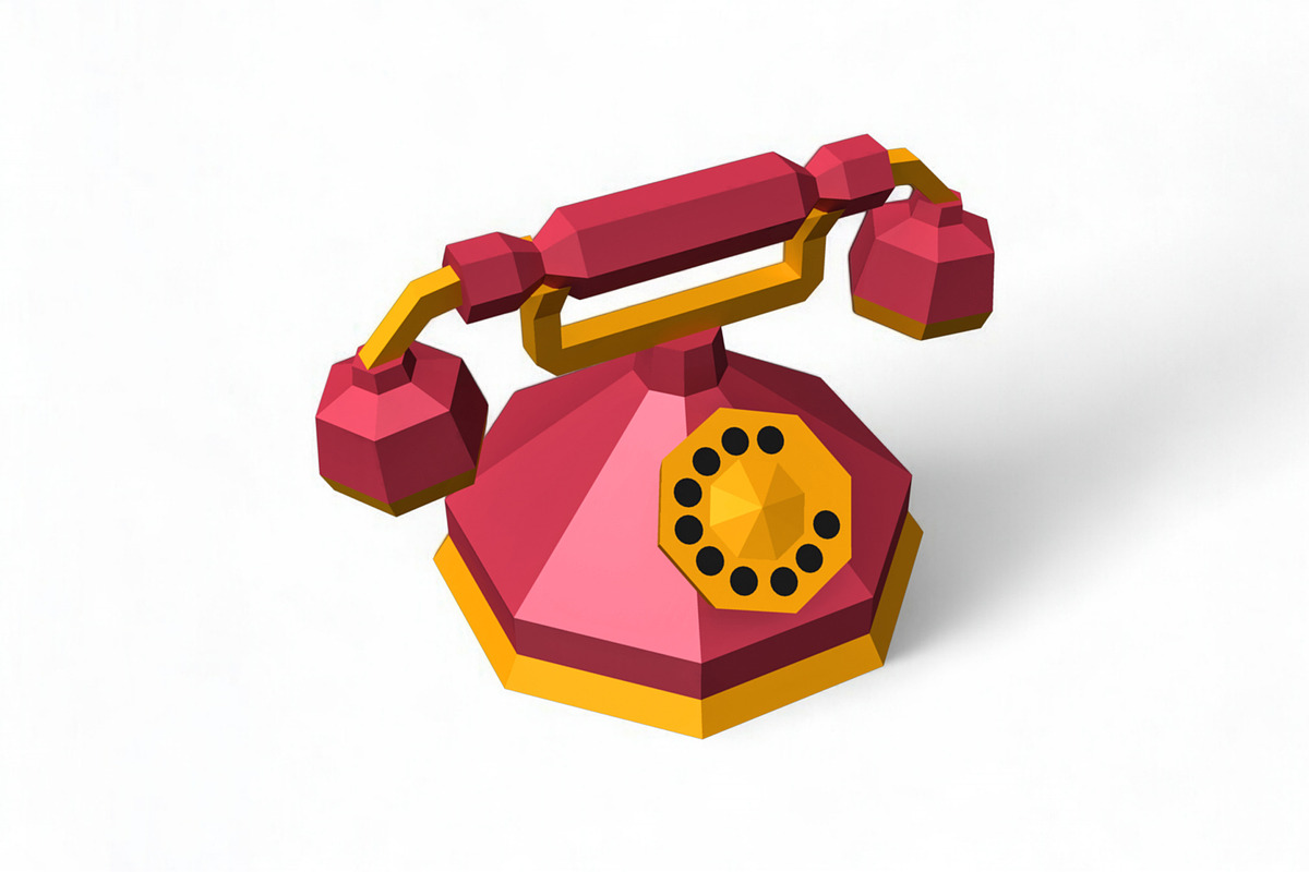 Old style Telephone - 3d papercraft, a Templates & Theme by PAPER amaze (Photo 2 of 5)
