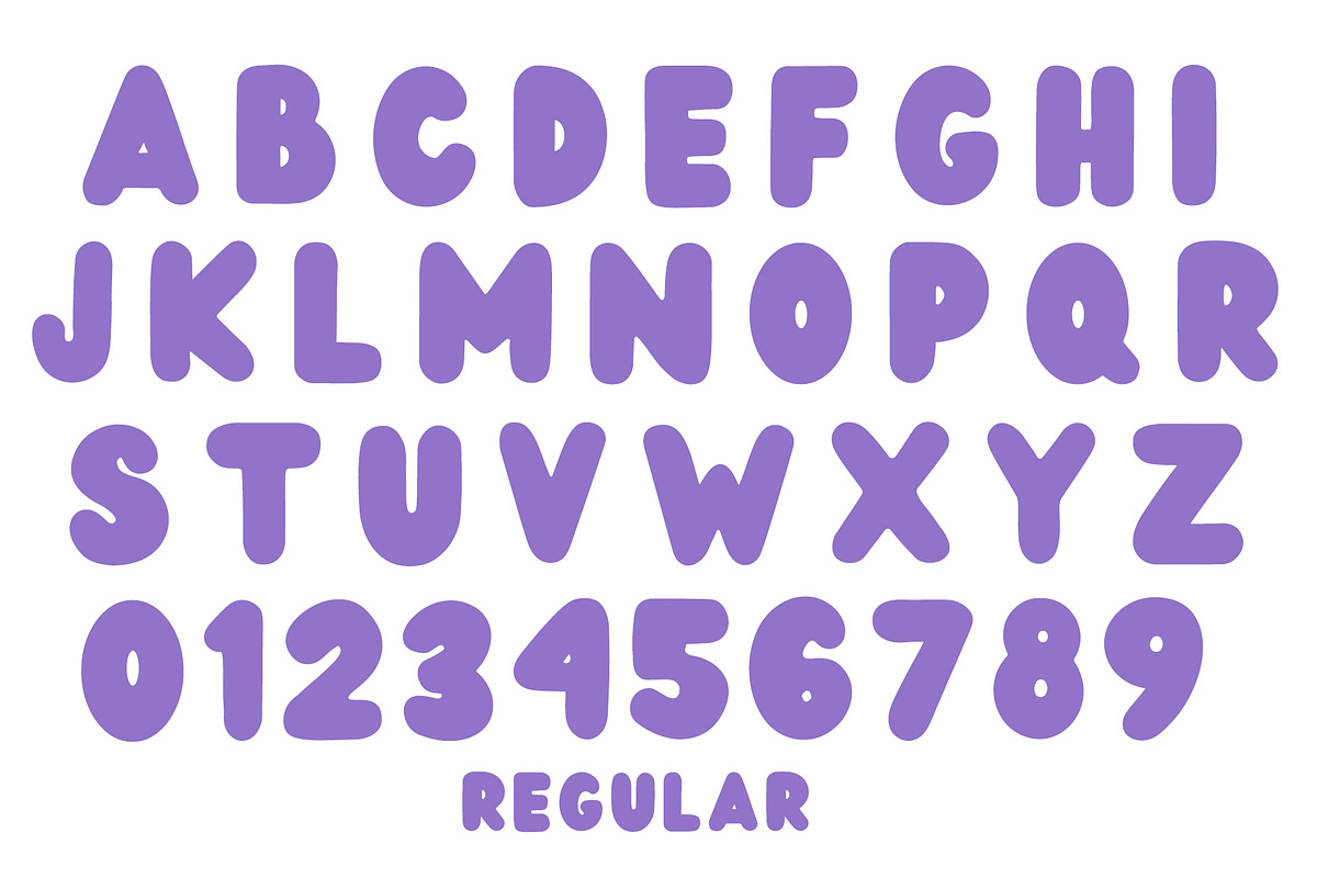 Wedges - Rounded Font preview 7