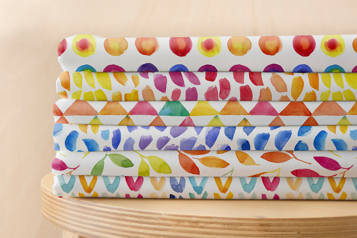 Watercolor seamless pattern, a Texture Illustration by swiejko (Photo 2 of 3)