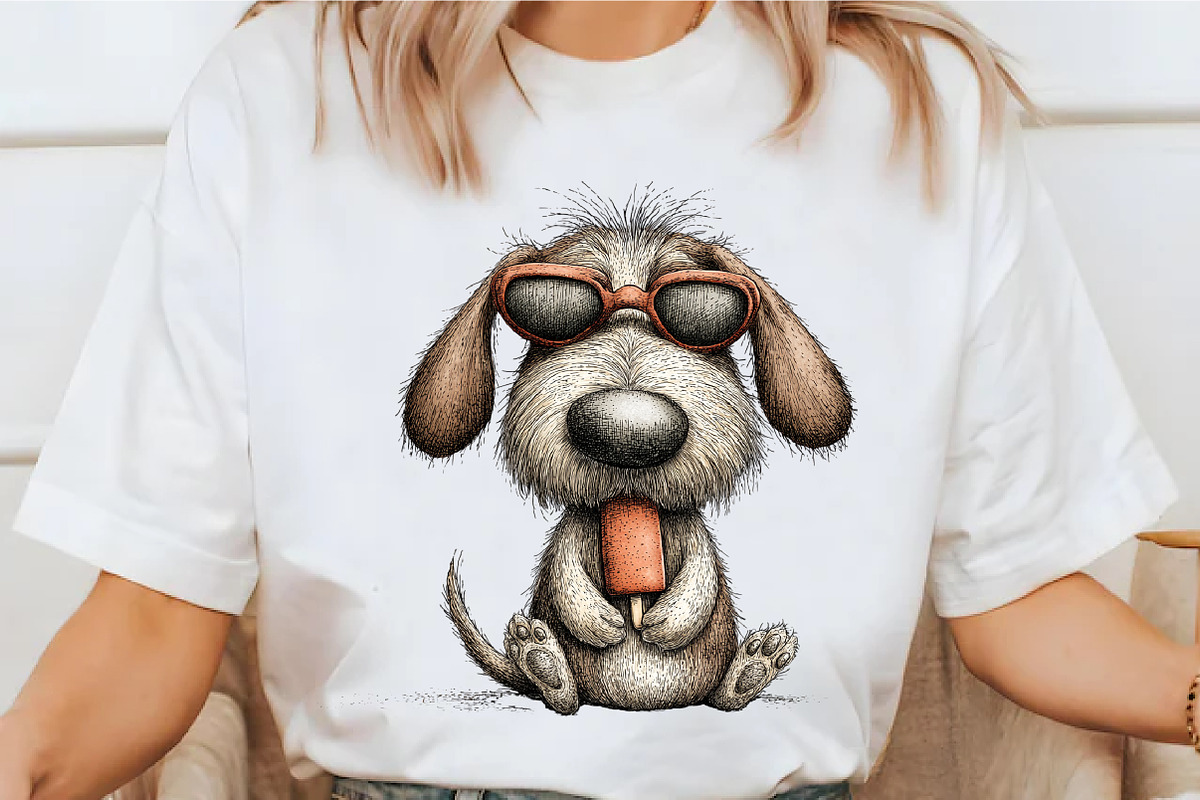 Whimsical Summer Dachshund Dog, a Seasonal Illustration by designcity5 (Photo 4 of 5)