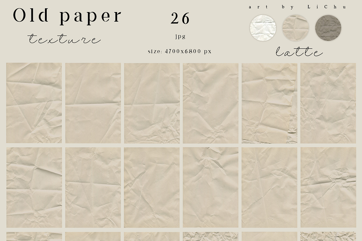 Old paper texture pack, a Texture Graphic by LiChu Art (Photo 6 of 10)