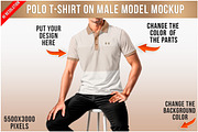 Polo T-Shirt Mockup PSD, a Shirt Mockup by Bruno's Shop (Thumbnail 1 of 4)