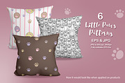 Little Paws Seamless Patterns Set, a Pattern Graphic by DrawStudio1988 (Thumbnail 3 of 10)