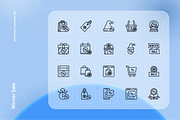 Winter Sale Icon Set, an Outline Icon by Nathaya Studio (Thumbnail 2 of 2)