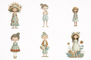 Cheerful Girl Dressed in Summer, an Illustration by DreamArtGraphic (Thumbnail 3 of 8)