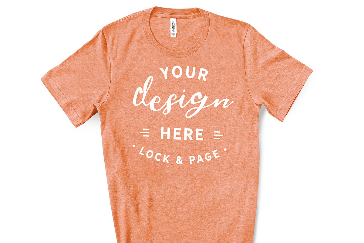 Male Bella Canvas 3001 Mockup Bundle, a Shirt Mockup by lock and page (Photo 56 of 60)