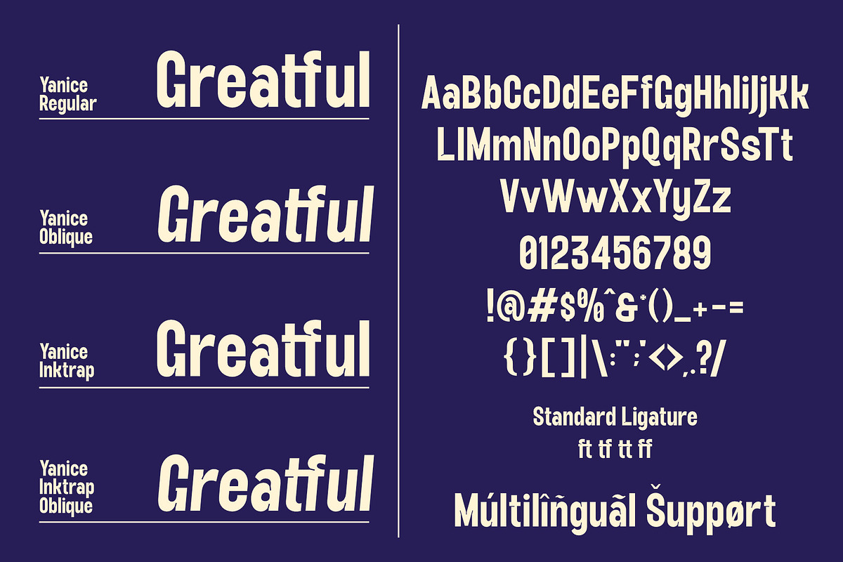 VT Yanice - Display Semi Condensed, a Sans Serif Font by ViactionType (Photo 9 of 15)