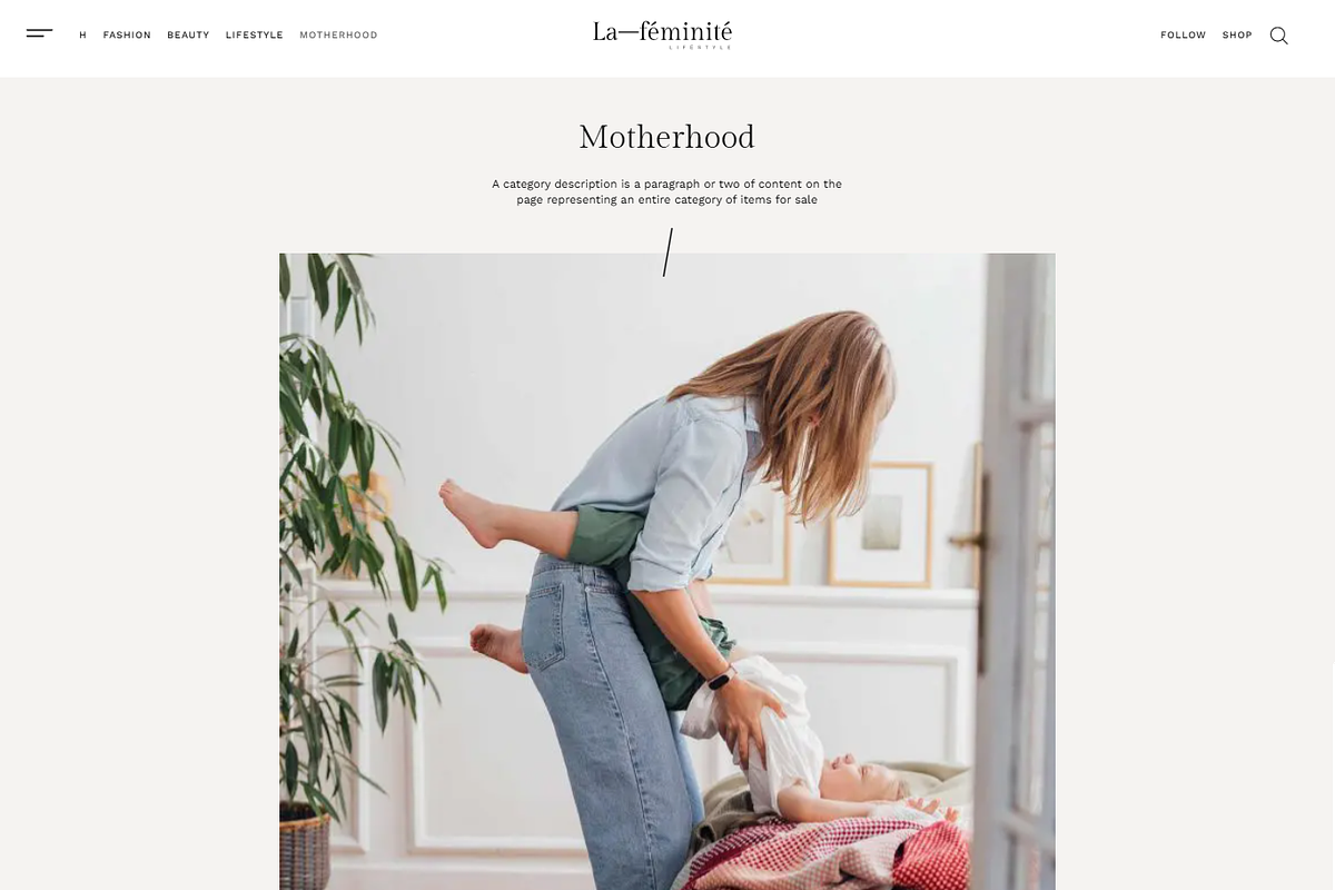 Minimal Fashion WordPress Blog, a Landing Page Template by Elite Templates (Photo 5 of 10)