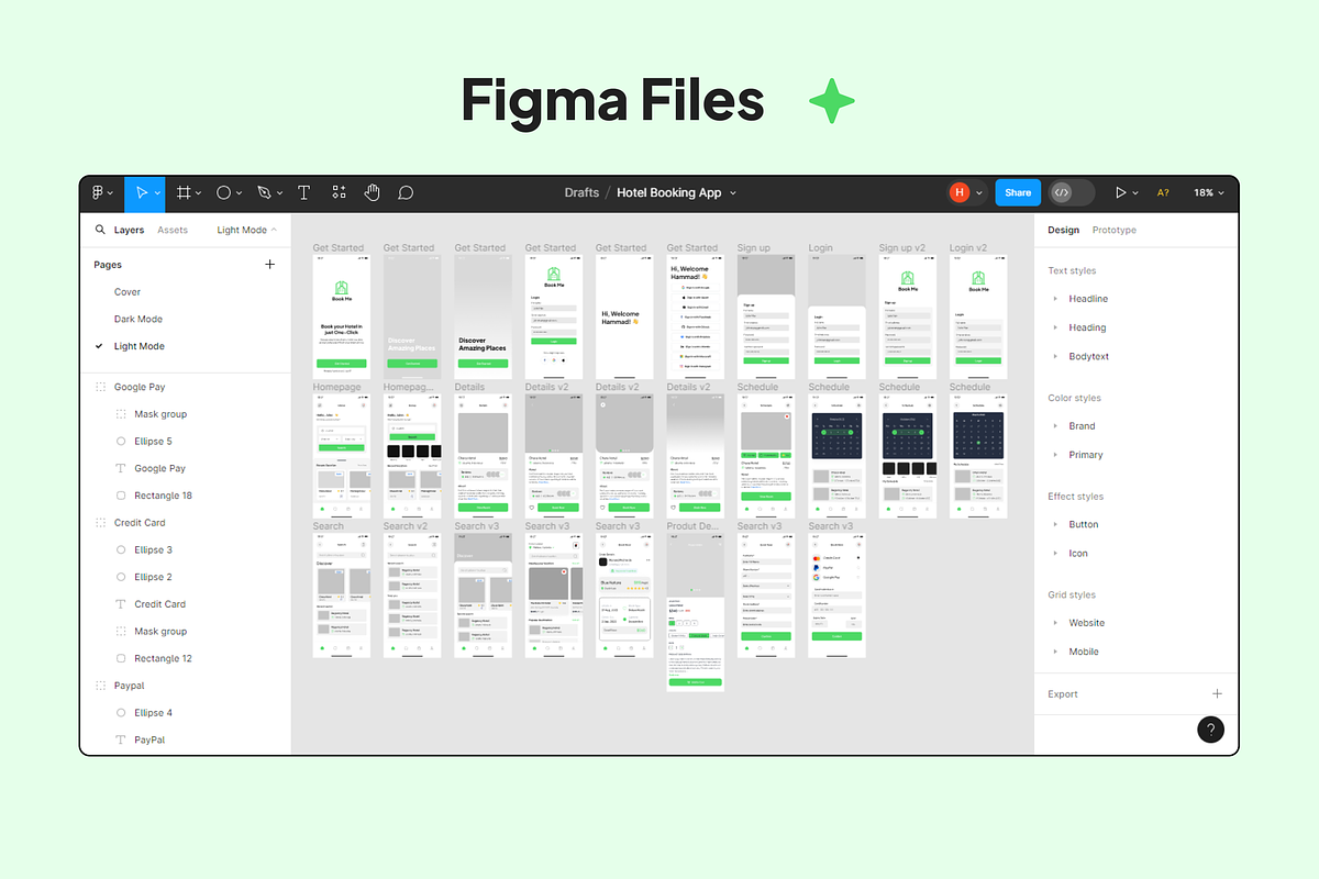 Travel & Hotel Booking App Figma UI, an UI Kit Template by Hammad Arif (Photo 6 of 7)