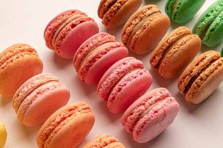 Small French cakes, a Background Photo by Grafvision photography