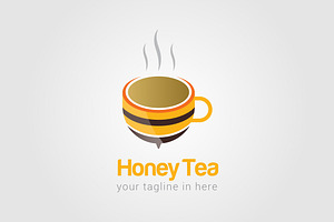 Honey Tea Logo Template