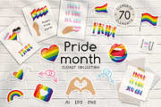 Pride Month Cliparts, an Object Illustration by Valeria Soloveva (Thumbnail 1 of 5)