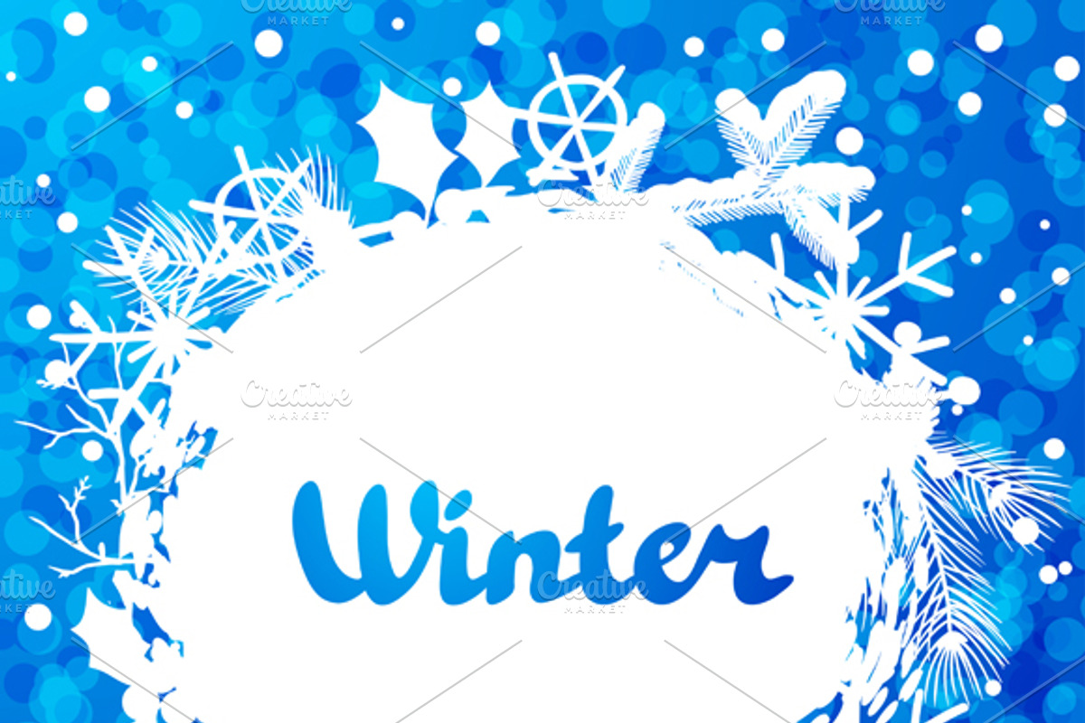Winter abstract backgrounds., a Card Template by incomible (Photo 4 of 4)