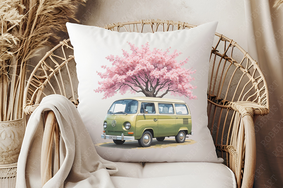 Olive Spring Travel Watercolor PNG, an Illustration by RobertsArt (Photo 7 of 8)