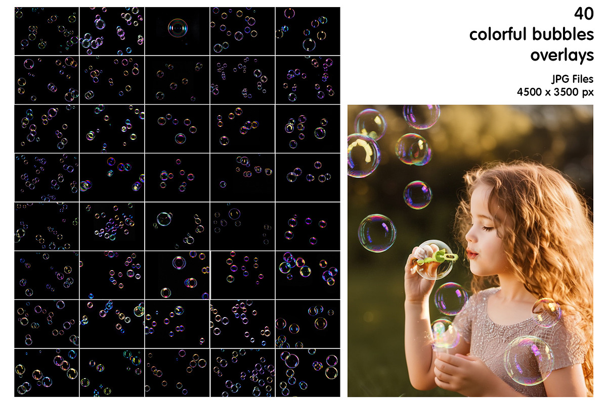 Bubbles Photoshop Overlays, an Object Graphic by HappyNews (Photo 2 of 6)