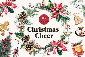 Christmas Watercolor Clipart Collect, a Graphic by IrenKlm