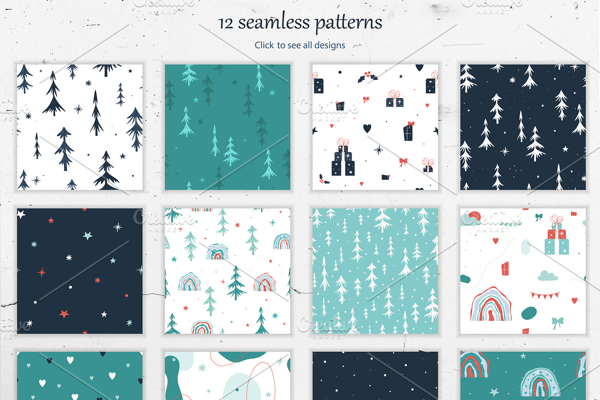Winter Time Abstract Collection, an Illustration by Svetlana Avv (Photo 5 of 8)