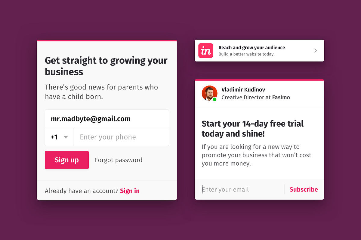 50 Bootstrap Forms, Modals, Sidebars, a Bootstrap Template by Nice, Very Nice (Photo 9 of 14)