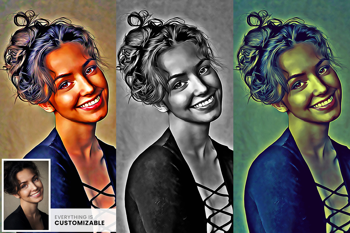 Realistic Digital Oil Painting, an Action Add-On by U_Design (Photo 5 of 9)