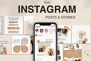 Pastel Instagram Templates for Canva, a Social Media Template by Templates Boutique (Thumbnail 1 of 9)