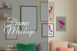 Poster Gallery Wall Contemporary, a Product Mockup by SigaSigaMockup