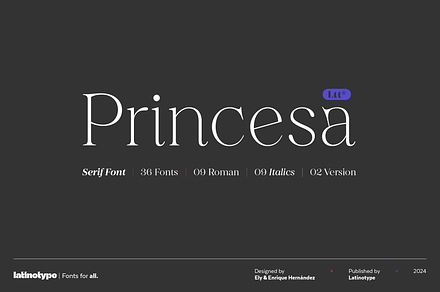 Princesa, a Slab Serif Font by Latinotype