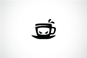 Ninja Coffee Logo Template