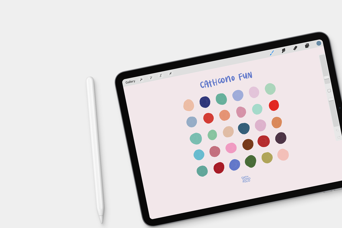 Procreate Color Palette - Fun, a Brush Add-On by cathconofolio