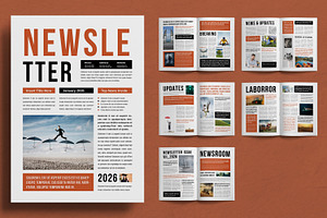 Newsletter Template, a Stationery Template by ContestDesign