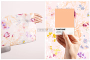 Celia Vintage Floral Seamless Prints, a Pattern Graphic by Pink Linen (Thumbnail 8 of 13)