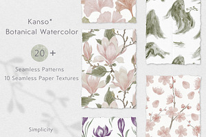 Kanso Botanical Japandi Watercolor