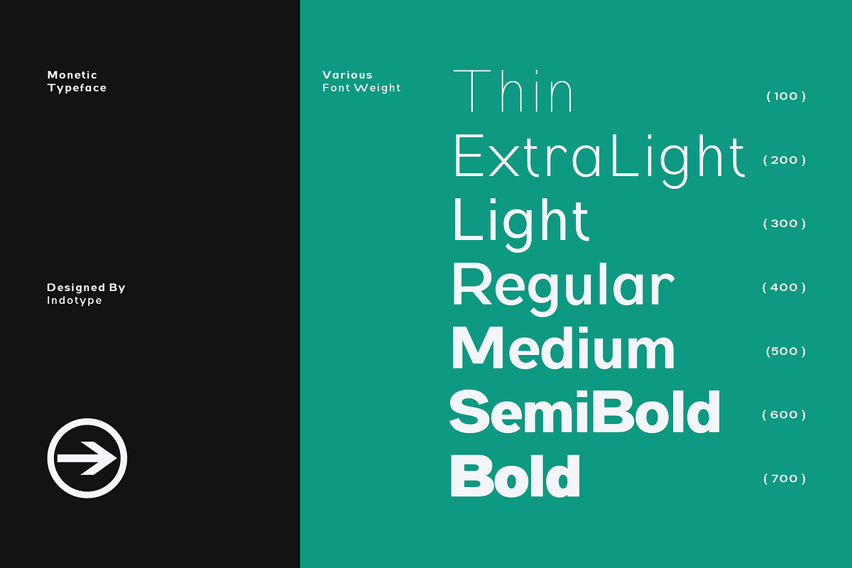 Monetic - Modern Sans Serif Family, a Sans Serif Font by Indotype Foundry (Photo 5 of 10)