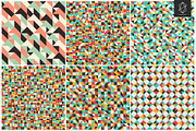 Retro geometric seamless pattern set, a Pattern Graphic by Yury Velikanov (Thumbnail 4 of 5)