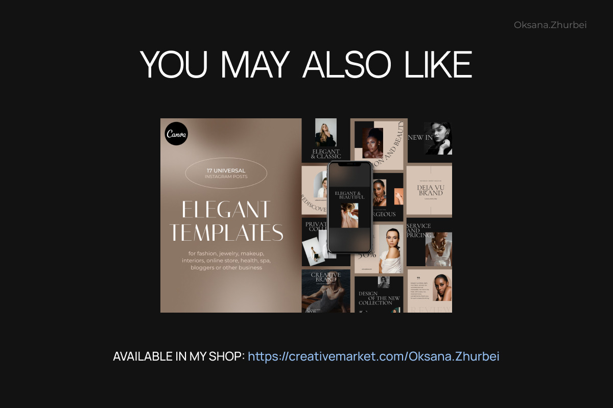 Modern Instagram feed templates, a Social Media Template by Make It Yours Lab. (Photo 10 of 10)