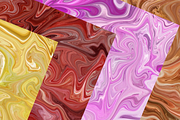 Rainbow Marbled Paint Pattern Set, a Pattern Graphic by Gen Aumonier (Thumbnail 3 of 9)