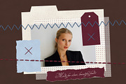 Stitched Paper Vellum Collage Kit, an Object Graphic by Anzhelika (Thumbnail 3 of 9)